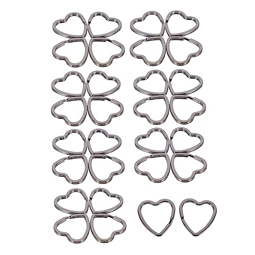 YOSADIER 30 Stück Herz Schlüsselanhänger Haken Schmuck schlüsselanhänger schlüsselanhänger für DIY anhänger versorgung Schlüsselanhänger mit Schlaufe am Handgelenk Eisen Black YOSADIER 30 Stück Herz Schlüsselanhänger Haken Schmuck schlüsselanhänger schlüsselanhänger für DIY anhänger versorgung Schlüsselanhänger mit Schlaufe am Handgelenk Eisen Black von YOSADIER