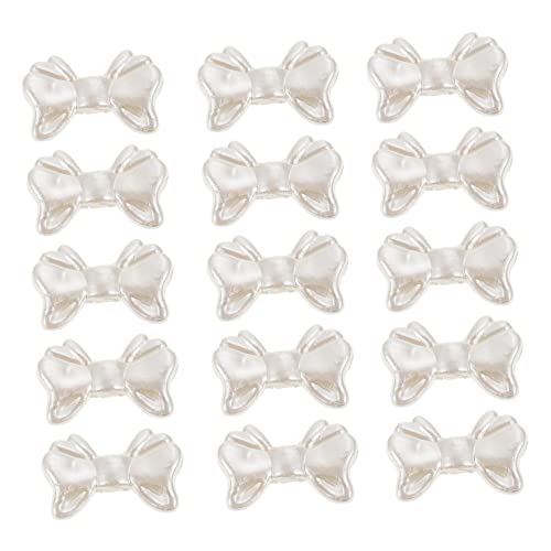YOSADIER 300Stücke Bowknot Spacer Perlen für Selbstgemacht Schmuckzubehör Simulation Perlen Robustes Abs Material Multifunktionale Ohrringanhänger für Schmuckherstellung von YOSADIER
