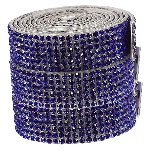 YOSADIER 3Rollen Selbstklebende Strassbänder Yards DIY Bling Strass für Kleidung Handwerk und Dekoration Leicht Tragbar und Einfach zu Verwenden von YOSADIER
