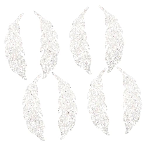YOSADIER 4 Paare Strass-Patches Kleiderflicken für Löcher Flicken für Kleidung Hut-Patch Flicken nähen Blatt Kleidung Patches kompakte Kleiderflicken süße Aufnäher Heißschmelzkleber Weiß YOSADIER 4 Paare Strass-Patches Kleiderflicken für Löcher Flicken für Kleidung Hut-Patch Flicken nähen Blatt Kleidung Patches kompakte Kleiderflicken süße Aufnäher Heißschmelzkleber Weiß von YOSADIER