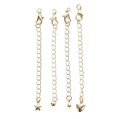 YOSADIER 4 Stück Kettenverlängerung Vergoldete Armband und Halskettenverlängerungen DIY Schmuckzubehör für Armbänder und Fußketten YOSADIER 4 Stück Kettenverlängerung Vergoldete Armband und Halskettenverlängerungen DIY Schmuckzubehör für Armbänder und Fußketten von YOSADIER