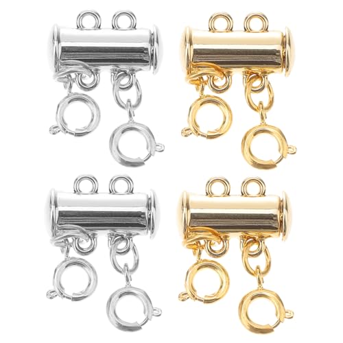 YOSADIER 4 Stück Mehrschichtige Kettenverbinder Schmuck Geschichtet Doppelt Anhängerverschluss Herstellung Schichtung Crimpen Stapel Goldene Accessoires Für Frauen Halskette Zubehör YOSADIER 4 Stück Mehrschichtige Kettenverbinder Schmuck Geschichtet Doppelt Anhängerverschluss Herstellung Schichtung Crimpen Stapel Goldene Accessoires Für Frauen Halskette Zubehör von YOSADIER