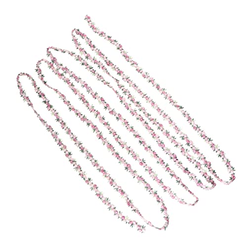 YOSADIER 4.5M Rosa Spitzenband für DIY Hochzeitsdekoration Blumenschmuck Nähzubehör Breit für Kissenbezüge Kostüme und Kreative Projekte von YOSADIER