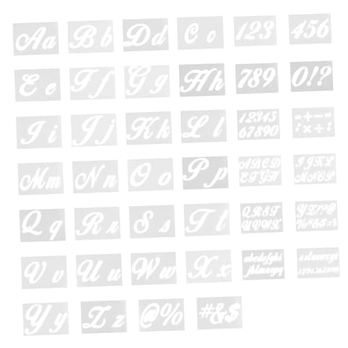 YOSADIER 40 Stück Alphabet-malvorlage Malerei Zeichnung Schablonen Kleine Schablonen Zum Malen Malschablonen Malen Kinderhandwerk Extra Große Schablonen Für Das Haustier Beige YOSADIER 40 Stück Alphabet-malvorlage Malerei Zeichnung Schablonen Kleine Schablonen Zum Malen Malschablonen Malen Kinderhandwerk Extra Große Schablonen Für Das Haustier Beige von YOSADIER