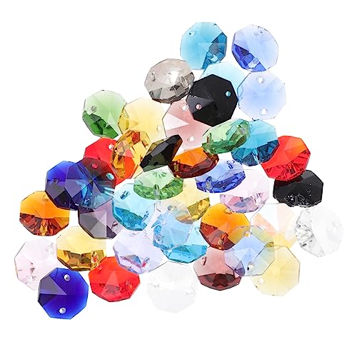 YOSADIER 40Stücke Glasperlen Doppellochige Kristallperlen für DIY Schmuck Basteln von Halsketten Armbändern und Ohrringen Vielseitige Spacer Perlen für Projekte YOSADIER 40Stücke Glasperlen Doppellochige Kristallperlen für DIY Schmuck Basteln von Halsketten Armbändern und Ohrringen Vielseitige Spacer Perlen für Projekte von YOSADIER