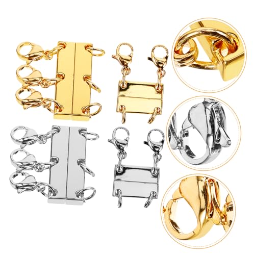 YOSADIER 4Stücke Magnetische Verbindungsschließen für DIY Halsketten Verbindungsverschluss für Schmuckzubehör für Mehrere Halsketten und Armbänder Wiederverwendbar YOSADIER 4Stücke Magnetische Verbindungsschließen für DIY Halsketten Verbindungsverschluss für Schmuckzubehör für Mehrere Halsketten und Armbänder Wiederverwendbar von YOSADIER