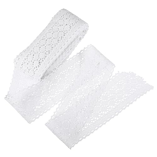 YOSADIER 5 Bandzubehör Spitzenstoffbesatz Baumwolle Baumwollband Spitzenbesatz Dekorativ Trimmen Spitze Häkeln Besticktes Band Schleife Spitzenband Die Streifen Kanten Baumwollfaden Weiß YOSADIER 5 Bandzubehör Spitzenstoffbesatz Baumwolle Baumwollband Spitzenbesatz Dekorativ Trimmen Spitze Häkeln Besticktes Band Schleife Spitzenband Die Streifen Kanten Baumwollfaden Weiß von YOSADIER