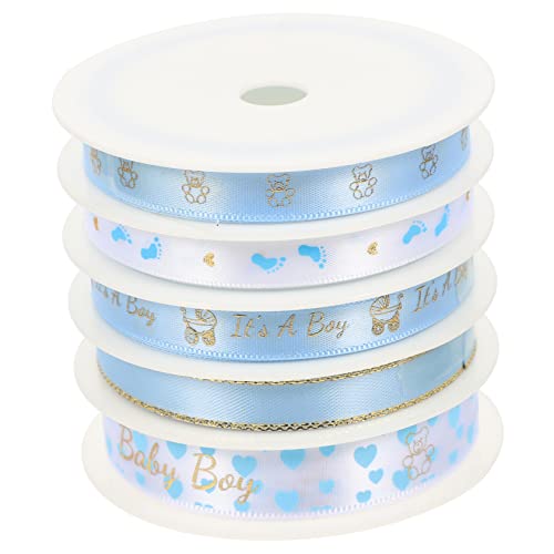 YOSADIER 5 Rollen Dekoratives Geschenkband Polyester Verpackungsband für Bastelprojekte Party und Geschenkverpackungen Vielseitig Einfach Zuschneidbar YOSADIER 5 Rollen Dekoratives Geschenkband Polyester Verpackungsband für Bastelprojekte Party und Geschenkverpackungen Vielseitig Einfach Zuschneidbar von YOSADIER