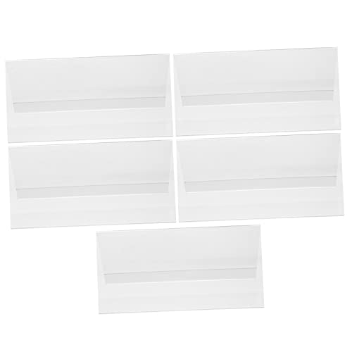 YOSADIER 5 Stück Teiliges Tischkarten für Hochzeiten und Veranstaltungen Klare Platzkarten Tischnummernhalter Design für Feierlichkeiten und Geschäftsanlässe von YOSADIER