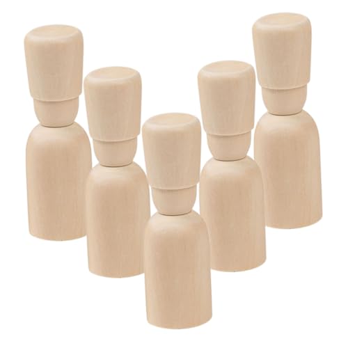 YOSADIER 5 Stück Unvollendete Holzfiguren für DIY Peg Dolls Malen und Basteln Feinmotorik und Künstlerischem Ausdruck YOSADIER 5 Stück Unvollendete Holzfiguren für DIY Peg Dolls Malen und Basteln Feinmotorik und Künstlerischem Ausdruck von YOSADIER