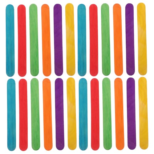 YOSADIER 50 Stück Bunte Jumbo Bastelstäbchen aus Holz Große Farbige Eisstiele für DIY Kunstprojekte Kreative Bastelmaterialien für Schulbedarf und Familienaktivitäten YOSADIER 50 Stück Bunte Jumbo Bastelstäbchen aus Holz Große Farbige Eisstiele für DIY Kunstprojekte Kreative Bastelmaterialien für Schulbedarf und Familienaktivitäten von YOSADIER