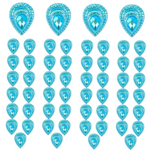 YOSADIER 50 Stück Flachrücken Strasssteine für DIY Dekorationen Wasserfall Design Aquablau für Hochzeitskleider Handyhüllen Kleidung und Mehr YOSADIER 50 Stück Flachrücken Strasssteine für DIY Dekorationen Wasserfall Design Aquablau für Hochzeitskleider Handyhüllen Kleidung und Mehr von YOSADIER