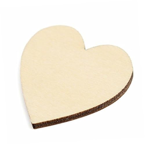 YOSADIER 50 Stück Holzflecken leer Sammelalbum Herzschmuck aus Holz Kernholzscheiben DIY -Holzscheiben Hölzern YOSADIER 50 Stück Holzflecken leer Sammelalbum Herzschmuck aus Holz Kernholzscheiben DIY -Holzscheiben Hölzern von YOSADIER