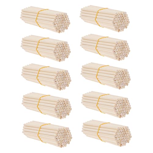 YOSADIER 500 Stück Diy Holzstäbchen Lange Unverarbeitete Holzstäbe für Bastelprojekte für Modellbau und Holzspielzeug für Eiscreme Herstellung und Handwerkskunst YOSADIER 500 Stück Diy Holzstäbchen Lange Unverarbeitete Holzstäbe für Bastelprojekte für Modellbau und Holzspielzeug für Eiscreme Herstellung und Handwerkskunst von YOSADIER