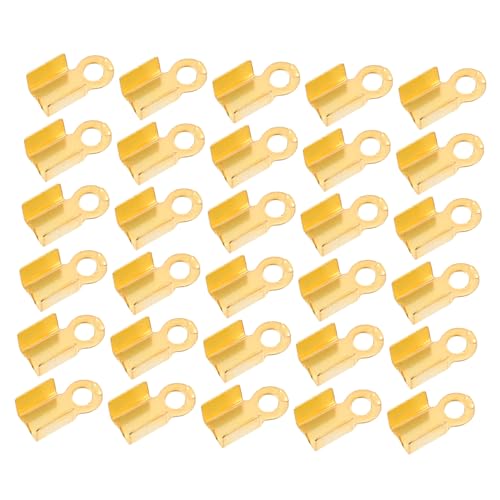 YOSADIER 500Stücke Kabelenden Crimp Terminatoren für Schmuckherstellung Goldfarbene Crimps für Lederbänder und Wachs Leicht Langlebig und Einfach zu Verwenden YOSADIER 500Stücke Kabelenden Crimp Terminatoren für Schmuckherstellung Goldfarbene Crimps für Lederbänder und Wachs Leicht Langlebig und Einfach zu Verwenden von YOSADIER