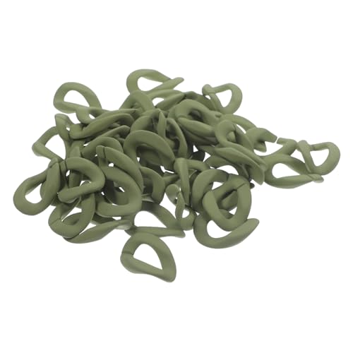 YOSADIER 50Stücke Selbstverschlüsse für Schmuckherstellung Bunte Kunststoffkettenglieder für Armbänder DIY Zubehör Langlebige Ornamente für Basteln von YOSADIER