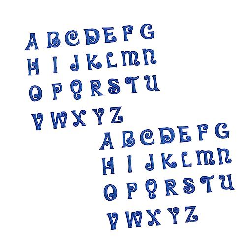 YOSADIER 52Stücke Buchstaben Patches zum Aufbügeln Dekorative Alphabet Aufnäher für Kleidung Schuhe und Hüte DIY Handwerk Einfach Anzubringen für Kreative Projekte von YOSADIER