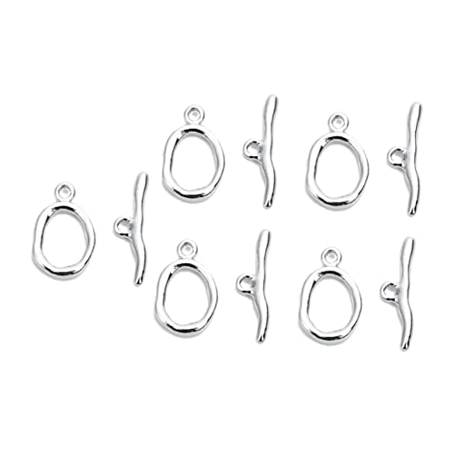 YOSADIER 5Satz DIY Schmuckverschlüsse Kupferbeschichtete Ot Bügel für Armbänder und Fußkettchen Kreative Verbindungselemente für Schmuckherstellung Silber YOSADIER 5Satz DIY Schmuckverschlüsse Kupferbeschichtete Ot Bügel für Armbänder und Fußkettchen Kreative Verbindungselemente für Schmuckherstellung Silber von YOSADIER