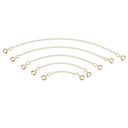 YOSADIER 5Stücke Kettenverlängerungen für Armbänder und DIY Schmuck Zubehör Einfach zu Verwenden Langlebig und Glänzend für Kreative Projekte von YOSADIER