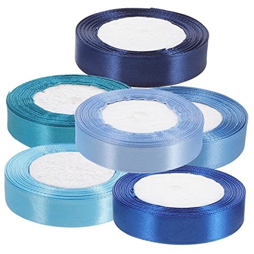 YOSADIER 6 Rollen Bastelband Verschiedenen Farben Hochwertiges Satinband für Geschenkverpackungen und DIY Projekte für Feste und Dekorationen YOSADIER 6 Rollen Bastelband Verschiedenen Farben Hochwertiges Satinband für Geschenkverpackungen und DIY Projekte für Feste und Dekorationen von YOSADIER
