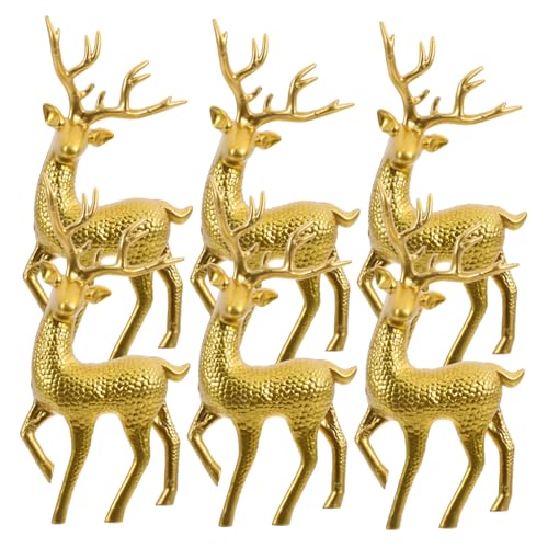 YOSADIER 6 Stück Teiliges Weihnachts Rentier Deko Detaillierte Kunststoff Elchfiguren Festliche Tischdekoration für Büro und Zuhause Vielseitige Weihnachts und Jahreszeit Deko YOSADIER 6 Stück Teiliges Weihnachts Rentier Deko Detaillierte Kunststoff Elchfiguren Festliche Tischdekoration für Büro und Zuhause Vielseitige Weihnachts und Jahreszeit Deko von YOSADIER