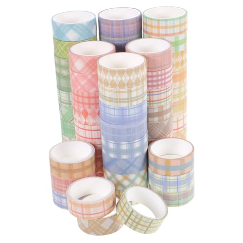 YOSADIER 60 Rollen Teiliges Washi Tape Set mit Kariertem Design Dekoratives Selbstklebendes Bastelband für Scrapbooking DIY Handwerk Tagebuchgestaltung Buntes Klebeband ohne Rückstände YOSADIER 60 Rollen Teiliges Washi Tape Set mit Kariertem Design Dekoratives Selbstklebendes Bastelband für Scrapbooking DIY Handwerk Tagebuchgestaltung Buntes Klebeband ohne Rückstände von YOSADIER