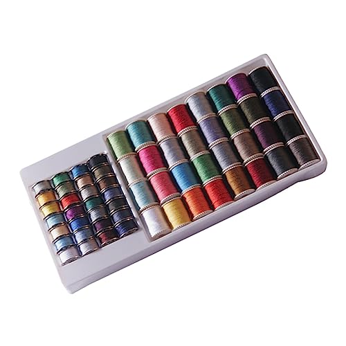 YOSADIER 60 Stück Teiliges Set Bunter Nähgarnspulen für Hand und Maschinen Hochwertiges Nähgarn für Stickerei Quilting für Verschiedene Stoffarten YOSADIER 60 Stück Teiliges Set Bunter Nähgarnspulen für Hand und Maschinen Hochwertiges Nähgarn für Stickerei Quilting für Verschiedene Stoffarten von YOSADIER