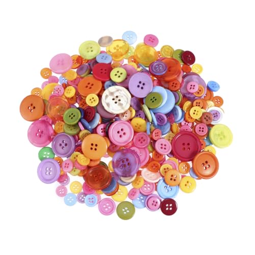 YOSADIER 600 Stück Bunte Rundknöpfe Harz für Nähen Basteln DIY Deko und Scrapbooking Mischpackung für Kreative Projekte YOSADIER 600 Stück Bunte Rundknöpfe Harz für Nähen Basteln DIY Deko und Scrapbooking Mischpackung für Kreative Projekte von YOSADIER