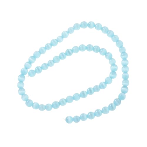 YOSADIER 66 Stück Beaded Armband Naturstein Runde Katzenauge Perlen Handgefertigt für Diy Schmuck für Unisex Bequem von YOSADIER