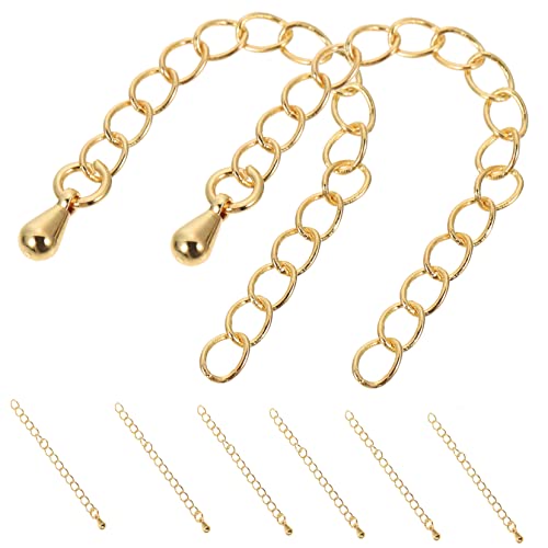 YOSADIER 8 Stück Gold Kettenverlängerung Teiliges für Armbänder und Langlebige DIY Schmuckverbinder Total Einfach Anzubringen Passend für Verschiedene Schmuckstile YOSADIER 8 Stück Gold Kettenverlängerung Teiliges für Armbänder und Langlebige DIY Schmuckverbinder Total Einfach Anzubringen Passend für Verschiedene Schmuckstile von YOSADIER