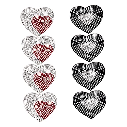 YOSADIER 8 Stück Teiliges Herzförmiges Strass Patch Aufbügelbare Kristallapplikationen für Kleidung und Taschen Dekorative Diy Verzierungen für Shirts Jeans und Mehr YOSADIER 8 Stück Teiliges Herzförmiges Strass Patch Aufbügelbare Kristallapplikationen für Kleidung und Taschen Dekorative Diy Verzierungen für Shirts Jeans und Mehr von YOSADIER