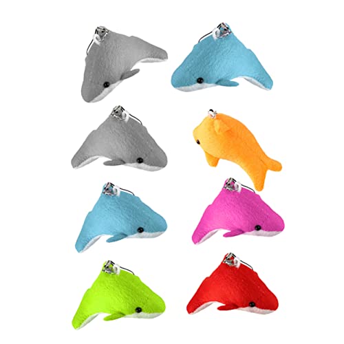 YOSADIER 8 Stück Teiliges Plüsch Wal Hängedekor Cartoon Wal Anhänger für Taschen Schlüssel und für Realistische Farben Langlebig und Vielseitig Einsetzbar Zufällige Farbe Zufällige Farbe von YOSADIER