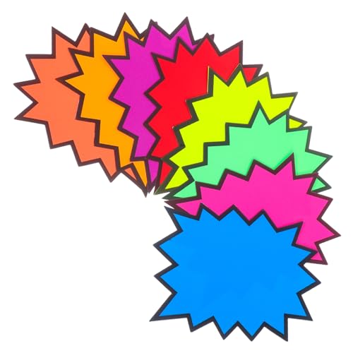 YOSADIER 80 Stück Verkaufsschild-tags Für Einzelhandelsgeschäfte, Blanko-papier-preisschilder Für Hofverkäufe, Fluoreszierende Burst-etiketten Für Werbeaktionen Und YOSADIER 80 Stück Verkaufsschild-tags Für Einzelhandelsgeschäfte, Blanko-papier-preisschilder Für Hofverkäufe, Fluoreszierende Burst-etiketten Für Werbeaktionen Und von YOSADIER