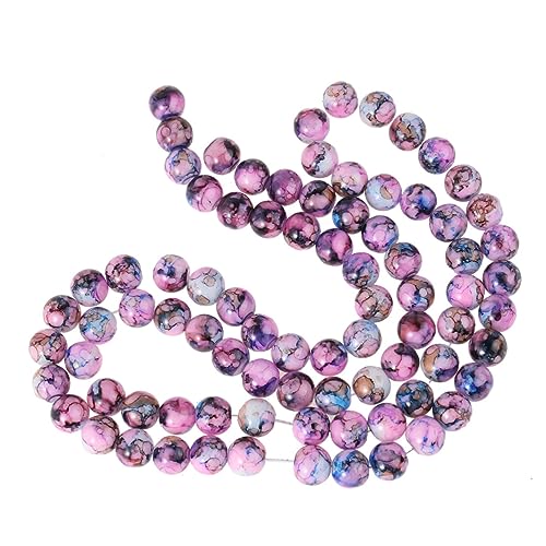 YOSADIER 80Stücke Crackle Glasperlen Zweifarbige Schmuckperlen für DIY Armbänder und Bastelprojekte Umweltfreundliches Zubehör für Kreative Schmuckgestaltung YOSADIER 80Stücke Crackle Glasperlen Zweifarbige Schmuckperlen für DIY Armbänder und Bastelprojekte Umweltfreundliches Zubehör für Kreative Schmuckgestaltung von YOSADIER