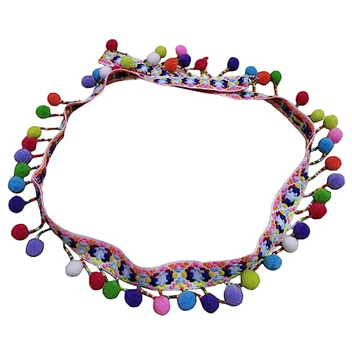 YOSADIER Bunte Pom Pom Borte für DIY Projekte Ethnische Stoffverzierung Geeignet für Kleidung Vorhänge Kissen Große Bommeln Hautfreundlich und Langlebig YOSADIER Bunte Pom Pom Borte für DIY Projekte Ethnische Stoffverzierung Geeignet für Kleidung Vorhänge Kissen Große Bommeln Hautfreundlich und Langlebig von YOSADIER