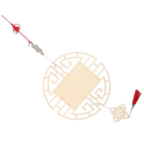 YOSADIER DIY Holzanhänger im Chinesischen Stil Antike Wanddekoration für Kindergarten Klassenzimmer und Flur Leichter Handgefertigter Holzanhänger mit Chinesischem Knoten und Quaste zur YOSADIER DIY Holzanhänger im Chinesischen Stil Antike Wanddekoration für Kindergarten Klassenzimmer und Flur Leichter Handgefertigter Holzanhänger mit Chinesischem Knoten und Quaste zur von YOSADIER