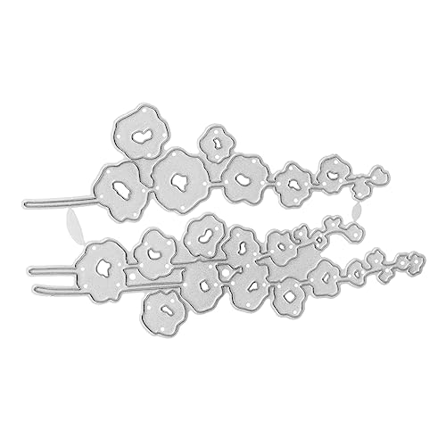 YOSADIER DIY Papierschneidekarte Blumen- Herstellung Kunsthandwerk klein cutter messser pauspapier für schnittmuster Stanzformen Schimmel für Fotoalben Kohlenstoffstahl Silver von YOSADIER