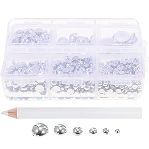 YOSADIER DIY Perlen Halbkreis Kunstperlen für Nagelkunst Bastelprojekte Selbstklebende Kunststoffperlen für Dekorationen und Handwerksarbeiten YOSADIER DIY Perlen Halbkreis Kunstperlen für Nagelkunst Bastelprojekte Selbstklebende Kunststoffperlen für Dekorationen und Handwerksarbeiten von YOSADIER