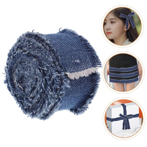 YOSADIER Dunkelblaue Denim Schleifenband Breit Knitterfrei Bedrucktes Schleifenband für DIY Geschenkverpackung Haarbänder Bastelarbeiten Vielseitiges Dekoband für Kreative Handarbeiten YOSADIER Dunkelblaue Denim Schleifenband Breit Knitterfrei Bedrucktes Schleifenband für DIY Geschenkverpackung Haarbänder Bastelarbeiten Vielseitiges Dekoband für Kreative Handarbeiten von YOSADIER