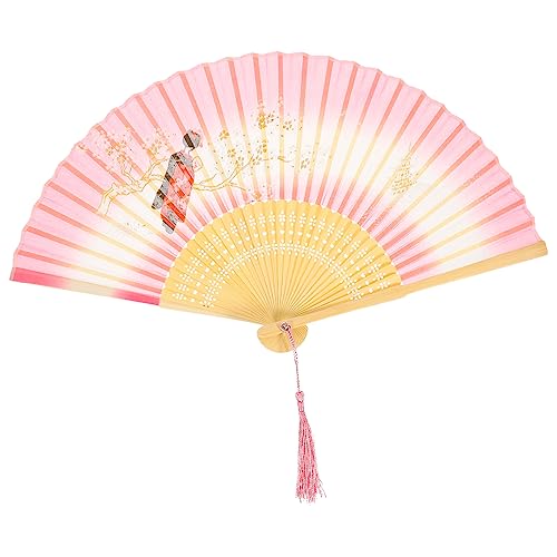 YOSADIER Faltbarer Handfächer mit Quaste im Vintage Stil Chinesischer Fächer für Dekoration Hochzeit und Tanz Retro Fächer aus und Seide Leicht und Praktisch für Event YOSADIER Faltbarer Handfächer mit Quaste im Vintage Stil Chinesischer Fächer für Dekoration Hochzeit und Tanz Retro Fächer aus und Seide Leicht und Praktisch für Event von YOSADIER