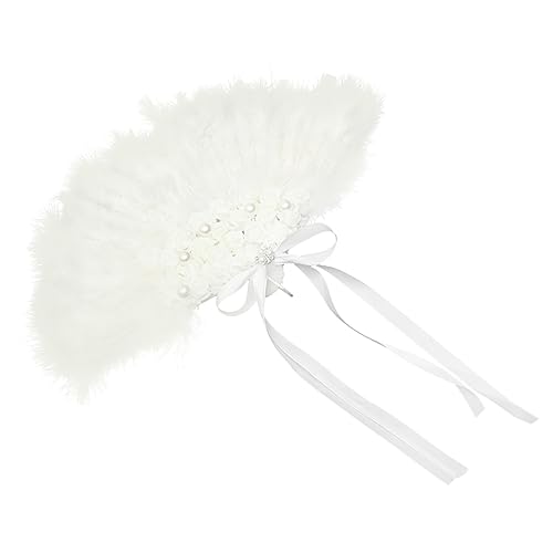 YOSADIER Hochzeitsfächer mit und Federdesign Faltbarer Handfächer für Braut Trauzeugin und Partys Stilvoller Deko Fächer für Tänze und Fotosessions YOSADIER Hochzeitsfächer mit und Federdesign Faltbarer Handfächer für Braut Trauzeugin und Partys Stilvoller Deko Fächer für Tänze und Fotosessions von YOSADIER