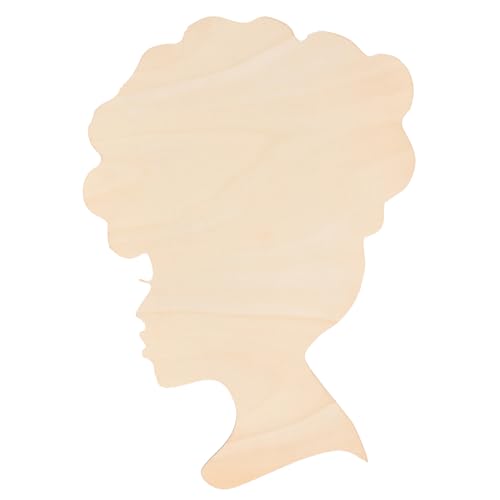 YOSADIER Holzschneider Unvollendete Kopf Holzscheiben DIY Holzschnitt Adorable Holzschneider für Kreative Bastelprojekte und Einzigartige Wohnkultur für Wohnzimmer und Esszimmer von YOSADIER