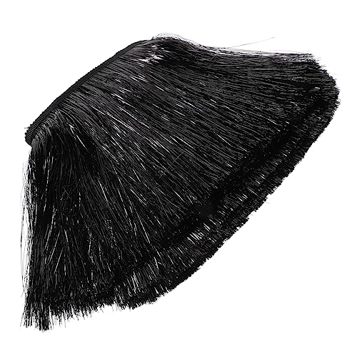 YOSADIER Lateinisches Tanzfransen Kleidungsstück Schwarze Pet Fransen Dekorative Bastelmaterialien für Hochzeiten Partys und DIY Projekte YOSADIER Lateinisches Tanzfransen Kleidungsstück Schwarze Pet Fransen Dekorative Bastelmaterialien für Hochzeiten Partys und DIY Projekte von YOSADIER