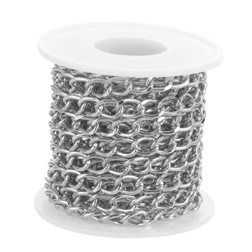 YOSADIER Metallkette für Schmuckherstellung Langlebige DIY Gliederkette in Silber Komfortabel Glatt ohne Grate Vielseitig für Halsketten Armbänder Ohrringe und Bastelprojekte Geeignet YOSADIER Metallkette für Schmuckherstellung Langlebige DIY Gliederkette in Silber Komfortabel Glatt ohne Grate Vielseitig für Halsketten Armbänder Ohrringe und Bastelprojekte Geeignet von YOSADIER
