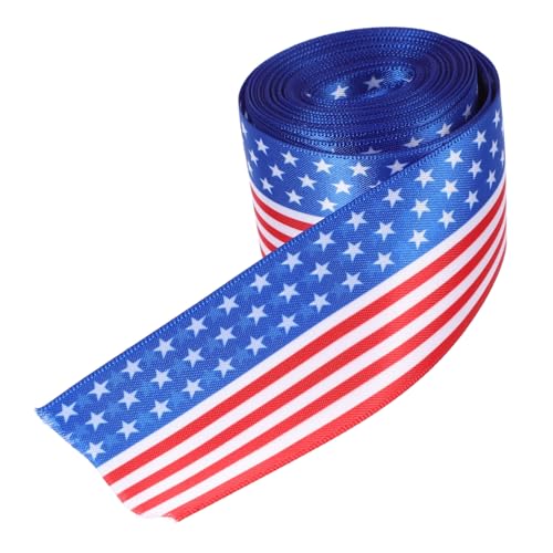 YOSADIER Patriotisches Dekoband Breit Rolle Buntes Sternstreifen Band für Unabhängigkeitstag Geschenkverpackung Bastelprojekte Festliche Partydekoration YOSADIER Patriotisches Dekoband Breit Rolle Buntes Sternstreifen Band für Unabhängigkeitstag Geschenkverpackung Bastelprojekte Festliche Partydekoration von YOSADIER