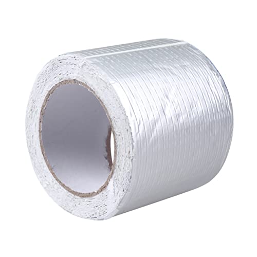 YOSADIER Reparaturband für Butylkautschuk Wasserdichtes Klebeband zur Rohrreparatur und Dachabdichtung mit Aluminiumoberfläche für Hohen Sonnenschutz und Starke von YOSADIER