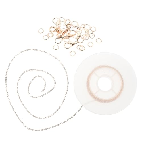 YOSADIER Roségold Gliederkette mit Karabinerverschlüssen und Biegeringen aus Eisen für DIY Schmuckherstellung Armbandketten Langlebig und Farbbeständig YOSADIER Roségold Gliederkette mit Karabinerverschlüssen und Biegeringen aus Eisen für DIY Schmuckherstellung Armbandketten Langlebig und Farbbeständig von YOSADIER