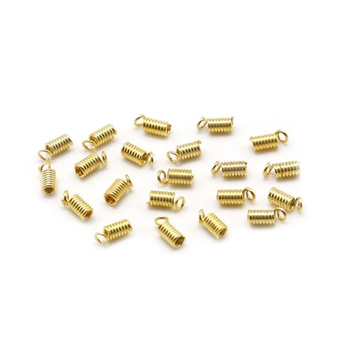 YOSADIER Schmuckverschluss Federverschluss Goldfarben Langlebiger Metallverschluss für DIY Armband Ketten Praktische Verbindung für Halskette Schmuckherstellung pro Packung von YOSADIER