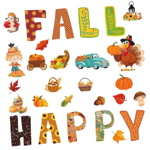 YOSADIER Thanksgiving Classroom Dekoration Teilig mit Kürbis Truthahn Ahornblatt Sonnenblume Paper Cutouts für Pinnwand und Herbst Party Gestaltung YOSADIER Thanksgiving Classroom Dekoration Teilig mit Kürbis Truthahn Ahornblatt Sonnenblume Paper Cutouts für Pinnwand und Herbst Party Gestaltung von YOSADIER