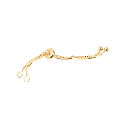 YOSADIER Verstellbare Verlängerungskette mit Perlen und Ring für DIY Schmuckherstellung Gold für und Armbänder YOSADIER Verstellbare Verlängerungskette mit Perlen und Ring für DIY Schmuckherstellung Gold für und Armbänder von YOSADIER